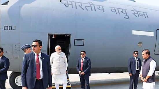 PM Modi Lands at Northeast’s